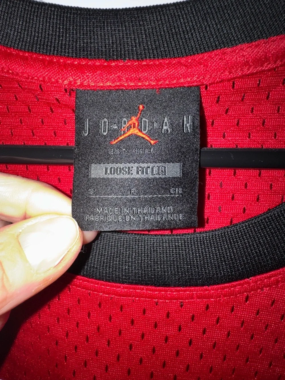 Jordan Women's Red Mesh Tank Dress — 23 Graphic - Picture 4 of 7
